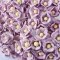 50x Light Purple Mulberry Paper Flower Crafts Handmade Wedding Card Scrapbooking Miniature
