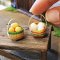 Dollhouse Miniatures Food Groceries Eggs in Basket Set