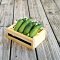 Dollhouse Miniature Wood Crate Cucumber Vegetable Set