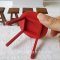 Dollhouse Miniature Wooden Wood  Furniture Table Chair Display Set