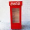 Dollhouse Miniatures Drink Beverage Cabinet Coca-Cola Coke Wooden Wood Showcase