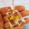Yellow GoldFish in Bag Dollhouse Miniature Fairy Garden Decoration