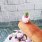 Dollhouse Miniatures Bakery Purple Rose Cupcake Loose Valentine Gift Decor Lot x10