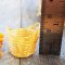4x Carrot Mini Vegetables in Bamboo Basket Dollhouse Miniature Set Groceries Decoration