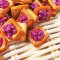 Handmade Clay blueberry Pie 10 mm Set 20 Pcs