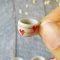 5 Set Mini Tiny Ceramic Red Heart Painted Coffee Tea Cups Saucer for Dollhouse Miniature Wholesale Price