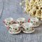 5 Set Mini Tiny Ceramic Spotted Painted Coffee Tea Cups Saucer for Dollhouse Miniature Wholesale Price