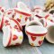 5x Ceramic Hand Painted Heart Round Pots Dollhouse Miniatures Fairy Garden Decoration Collectibles