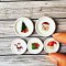 Dollhouse Miniatures Ceramic Dish Plate Christmas Mini Tiny Decoration Gift Set