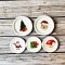 Dollhouse Miniatures Ceramic Dish Plate Christmas Mini Tiny Decoration Gift Set