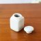 5x White Ceramic Square Canister Cookie Jar Lid Dollhouse Miniature Tableware