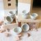 10 Pcs Ceramic White Bowl Dollhouse Miniatures