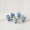 10 Pcs Ceramic Pot Blue Flower Hand Painted