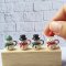 Dollhouse Miniatures Ceramic Snowman Mug Tiny Doll  Christmas Gift Mini Figure Toy