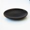5x Black Ceramic Round Plate Tray Dish Dollhouse Miniature Food Supply Decoration