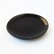 5x Black Ceramic Round Plate Tray Dish Dollhouse Miniature Food Supply Decoration
