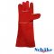 Leather Gloves 16" Red Schake