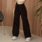 AHP025 Rib waist straight pants