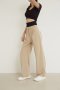 AHP025 Rib waist straight pants