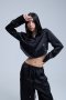 AHT101 Satin crop shirt