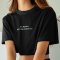 AHT002 Not heartless Crop tee