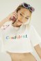 AHT066 Rainbow confident crop tee