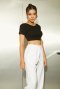 AHT069 Back twist crop top