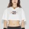 AHT078 Too hot to handle crop tee