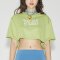 AHT078 Too hot to handle crop tee