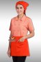 13 Inches Orange Half Apron