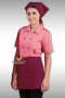 13 Inches Burgundy Half Apron