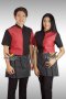 13 Inches Black Chalk Stripe Half Apron