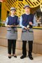 Navy Blue-Light Blue Waiter & Waitress shirt 4 long sleeves
