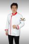 Red piping-White Chef Jacket