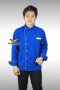 เสื้อกุ๊กแขนยาว สีน้ำเงิน แต่งกุ๊นเหลือง