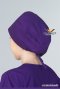 Purple surgical cap