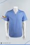 Blue short sleeve  scrub shirt