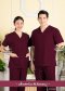 Crimson short sleeve scrub shirt (HPG0106)