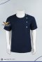 Dark blue short sleeve scrub shirt (HPG0113)