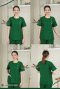 Green short sleeve scrub shirt (HPG0114)