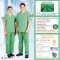 ชุดสครับ ชุดพยาบาล สีเขียวอ่อน (เสื้อ+กางเกง) (HPG0152)