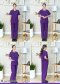 เสื้อสครับ ชุดพยาบาล คอกลม สีม่วงเข้ม (เสื้อ+กางเกง) (HPG0162)
