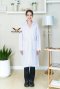 White long sleeve gown coat