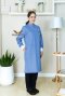 Blue dental long sleeve gown coat (HPG0252)