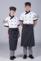 เสื้อกุ๊ก เสื้อเชฟ ชุดเชฟ เสื้อพ่อครัว แขนสั้น คอป้าย สีขาวปกดำ (FSS0121)