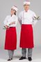 เสื้อกุ๊ก เสื้อเชฟ ชุดเชฟ เสื้อพ่อครัว สีขาวกุ๊นแดง (FSS0203)