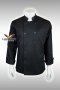 เสื้อกุ๊ก เสื้อเชฟ ชุดเชฟ เสื้อพ่อครัว แขนยาว สีดำ (FSS0204)