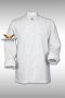 White stud buttons white long sleeve chef jacket (FSS0211)