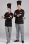 Thai flag collar Black long sleeve chef jacket