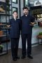 Dark Blue Long Sleeve Chef Jacket